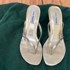 Steve Madden Metallic Gold Sandals